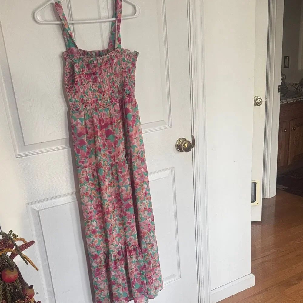 Sam Edelman Pink and Green Floral Dress